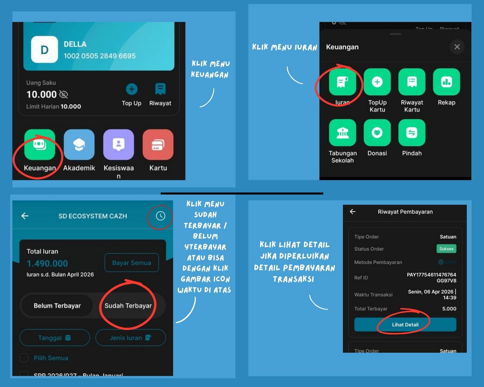Kenapa Transaksi Tidak Muncul Pada Riwayat?