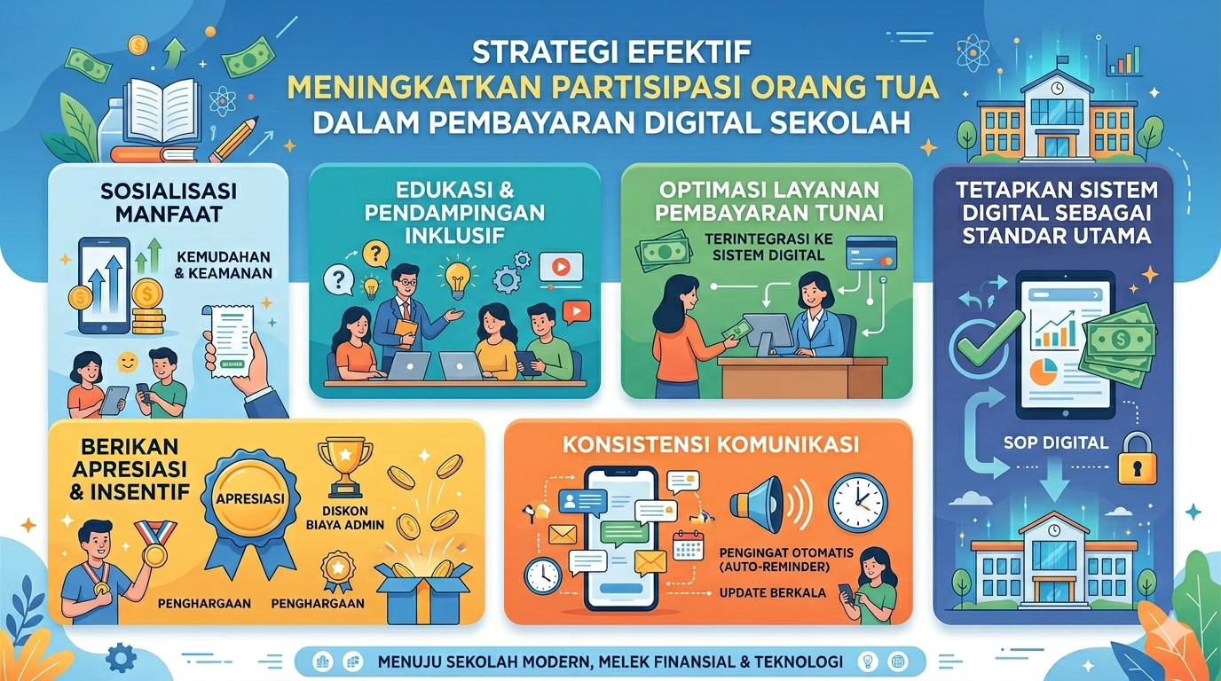 Bagaimana Cara Meningkatkan Partisipasi Orang Tua Dalam Penggunaan Sistem Pembayaran Sekolah?