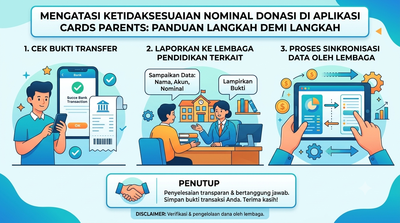Bagaimana Jika Nominal Donasi Yang Tercatat Tidak Sesuai?