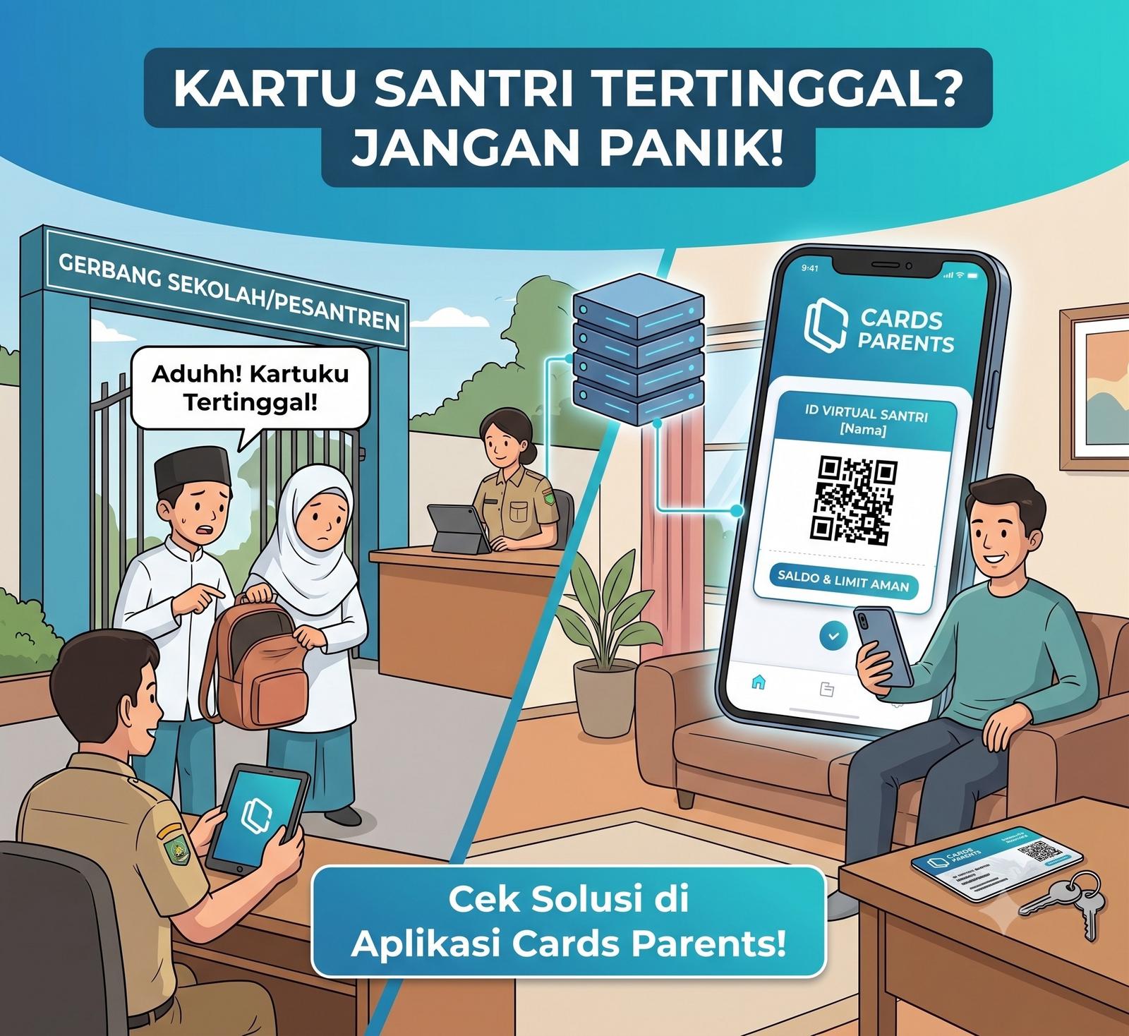 Apa Yang Harus Dilakukan Jika Kartu Cards Parents Siswa/Santri Tertinggal Di Rumah?