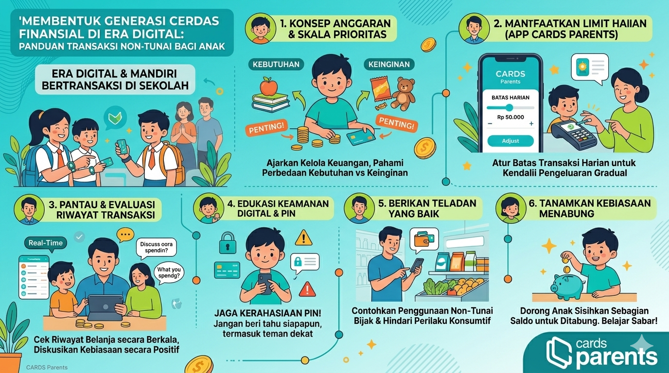 Bagaimana Cara Mengedukasi Anak Menggunakan Transaksi Non-Tunai Secara Bijak?