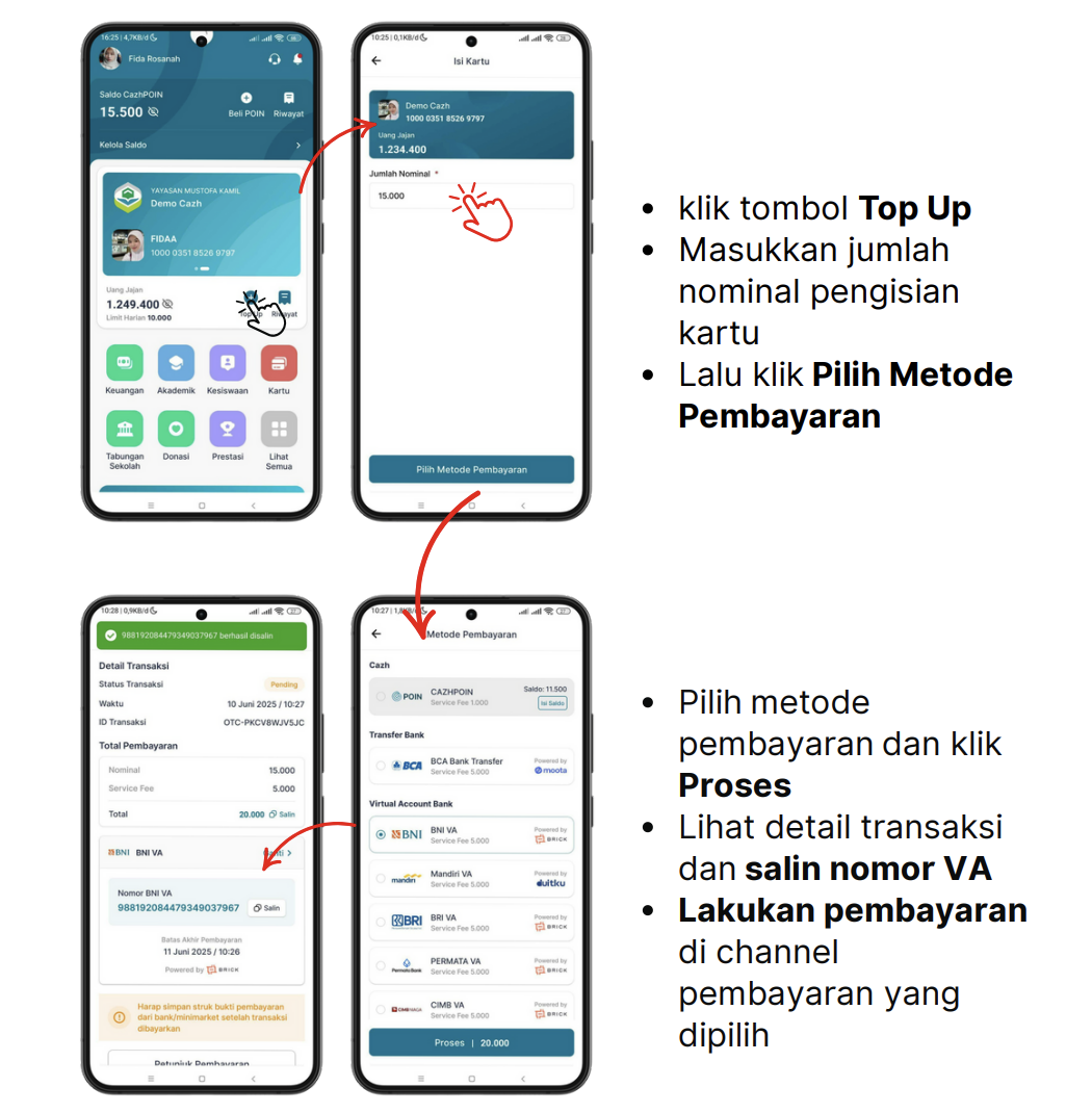 Topup Saldo Kartu
