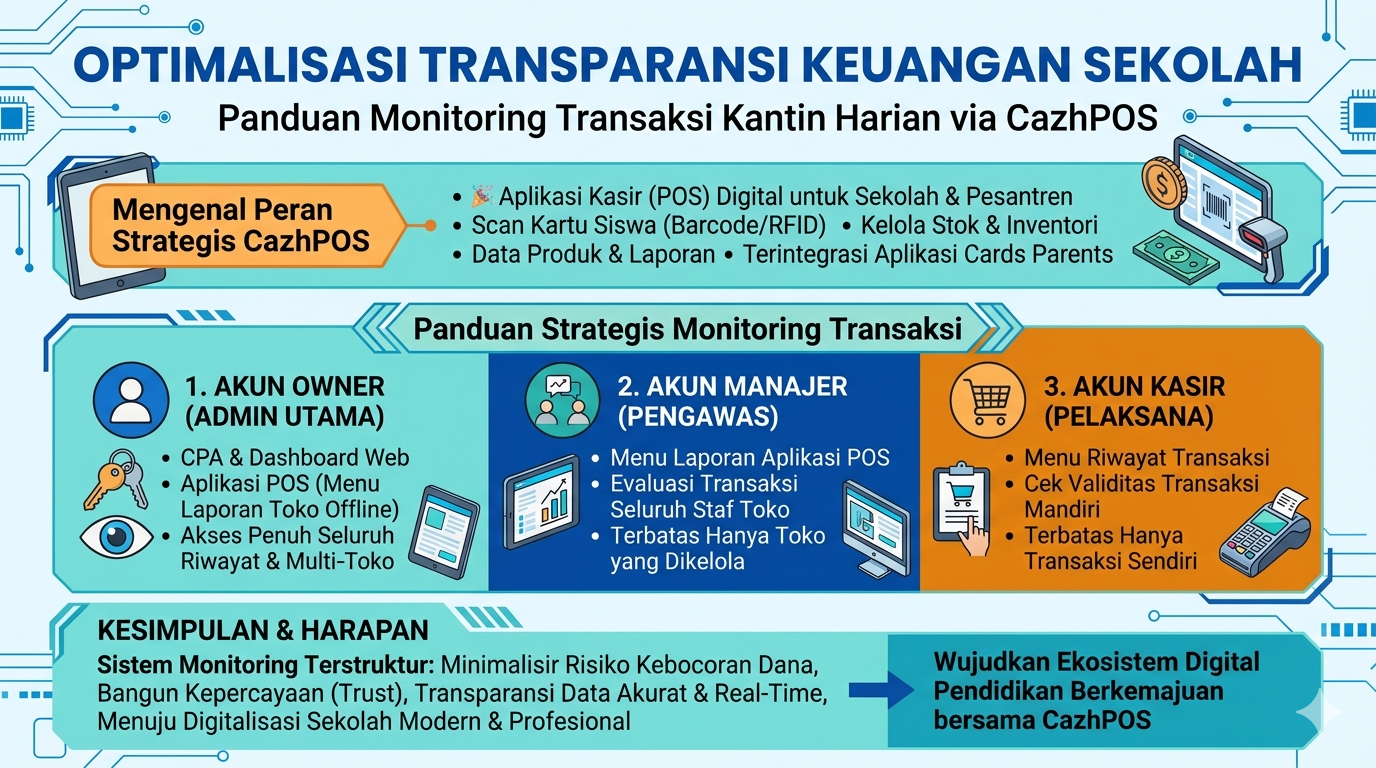 Bagaimana Cara Monitoring Transaksi Kantin Harian?