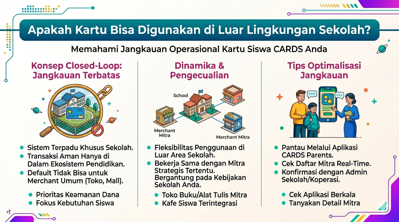 Apakah Kartu Bisa Digunakan di Luar Lingkungan Sekolah?