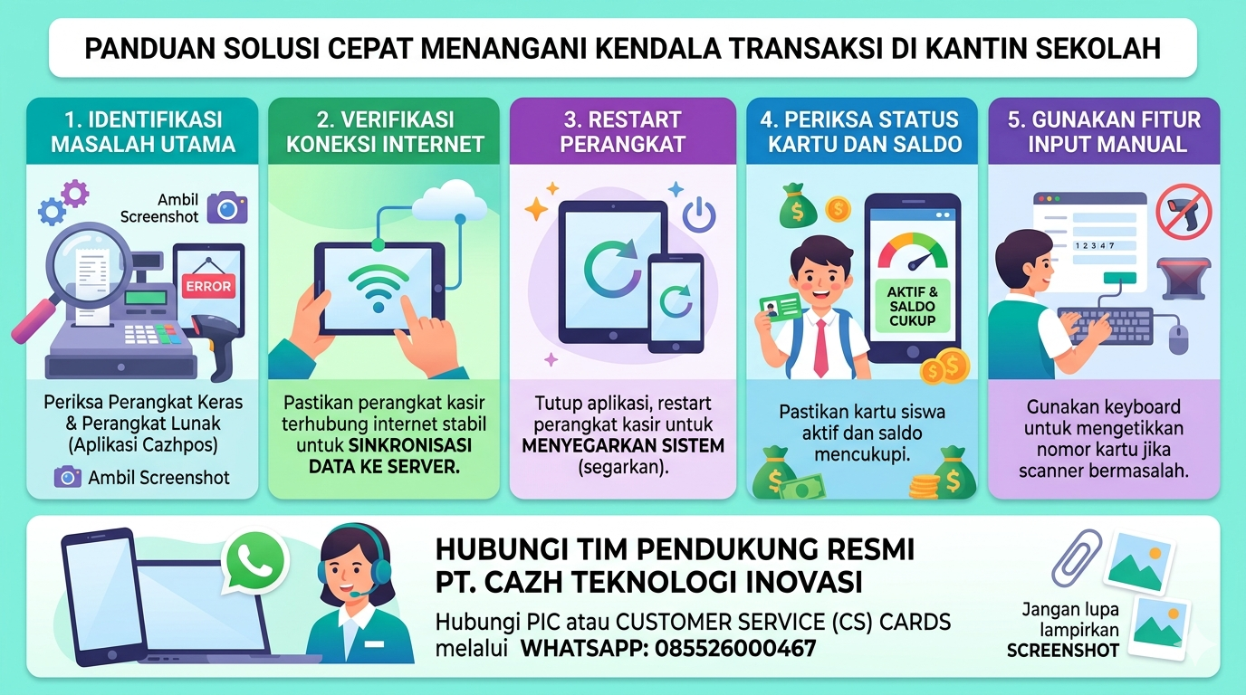 Bagaimana Cara Melaporkan Kendala Transaksi di Kantin?