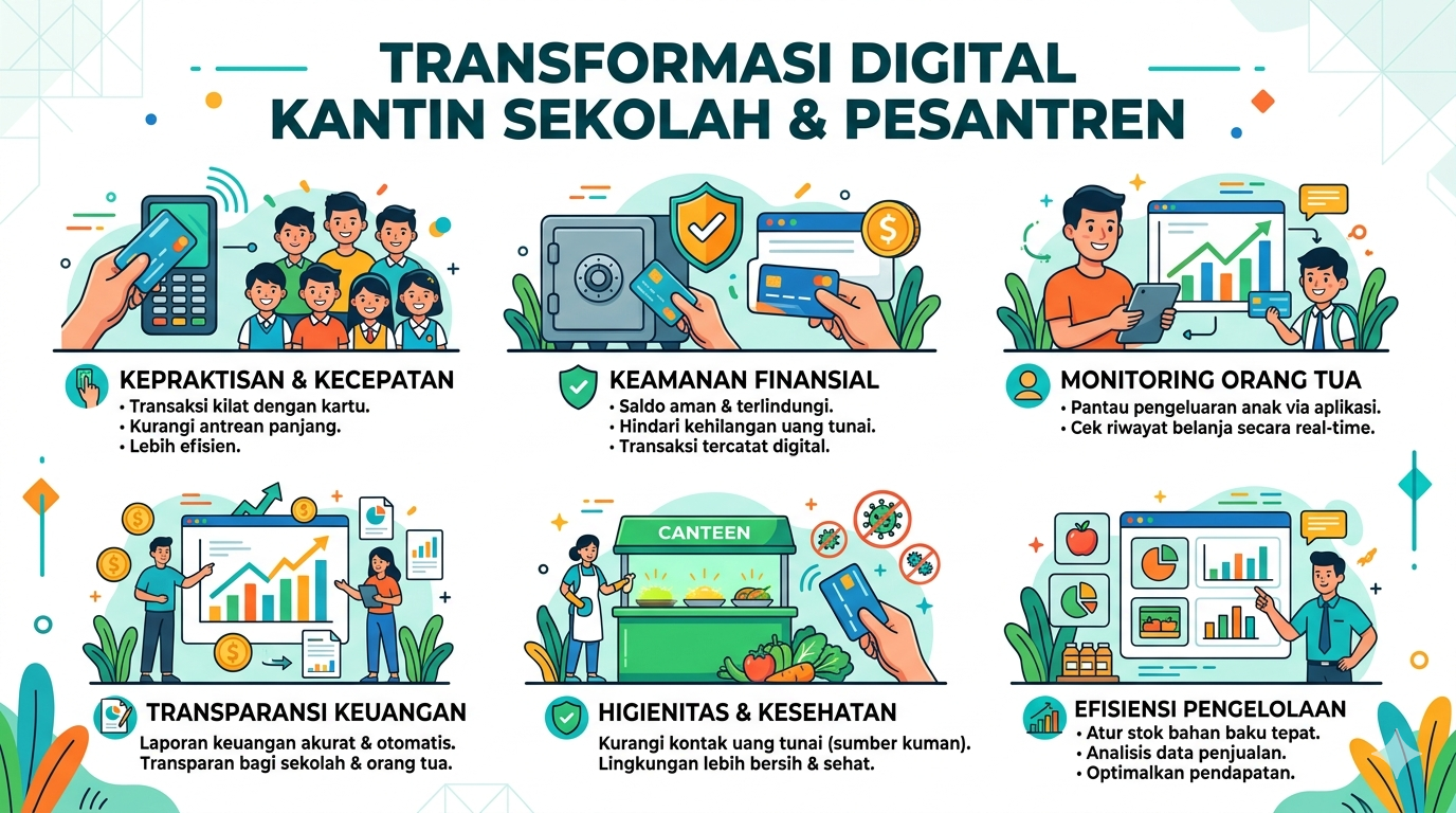 Apa Manfaat Pembayaran Non Tunai Bagi Kantin?