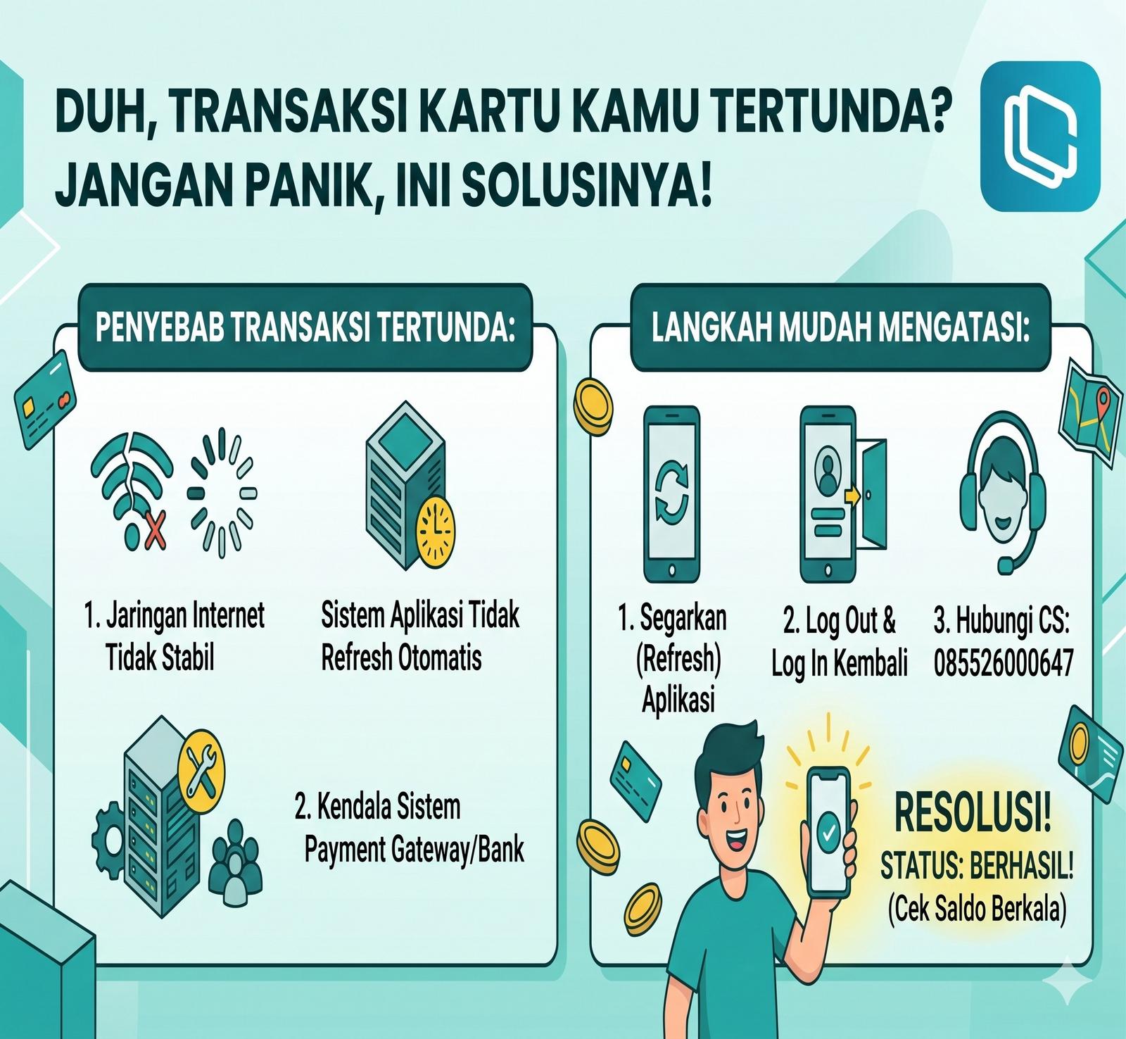 Apa Penyebab Transaksi Kartu Tertunda?